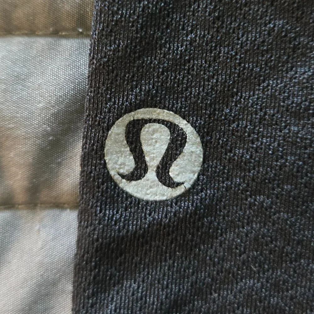 Lululemon Run: Inspire Crop II - 6 Persian Purple / Heathered Dark Black / Black